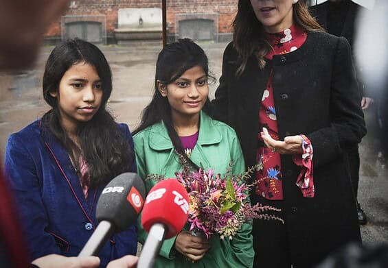 PRESSEMEDDELELSE: H.K.H. Kronprinsessen gav sin stemme til slummens piger
