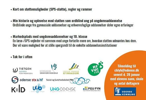 PRESSEMEDDELELSE: Ordblinde elever hjælper andre videre i ungdomsuddannelse