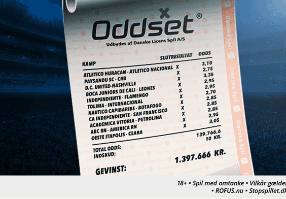 PRESSEMEDDELELSE: Mod alle odds – 11 uafgjorte fodboldkampe udløser milliongevinst