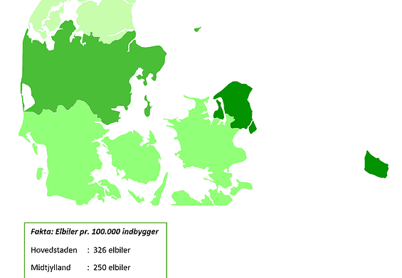 PRESSEMEDDELELSE: Hvor i Danmark bor elbilejerne?