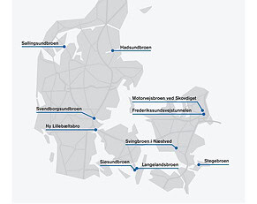 PRESSEMEDDELELSE – Vejdirektoratet renoverer ti broer og tunneler i 2021