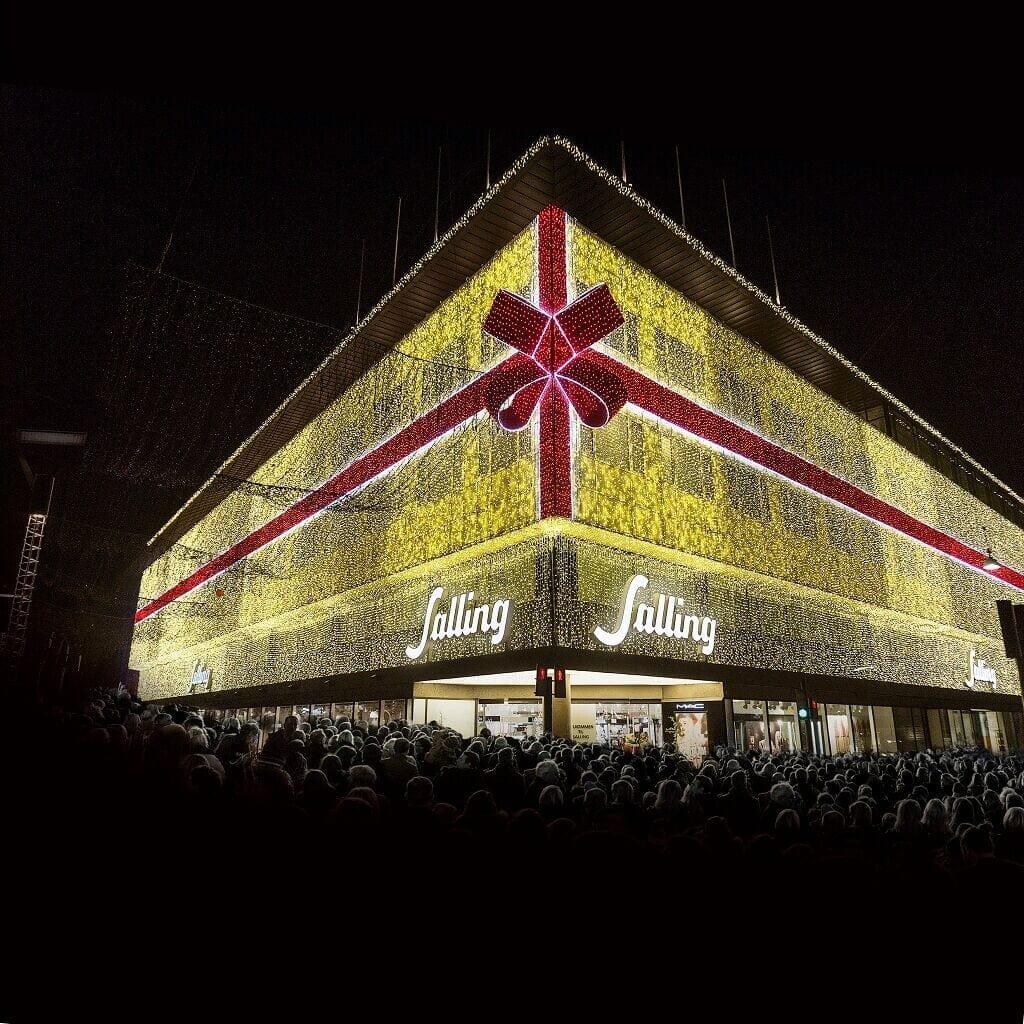 PRESSEMEDDELELSE – Salling fejrer 115 år med kæmpe lystændingsfest og livekoncert med Pernille Rosendahl