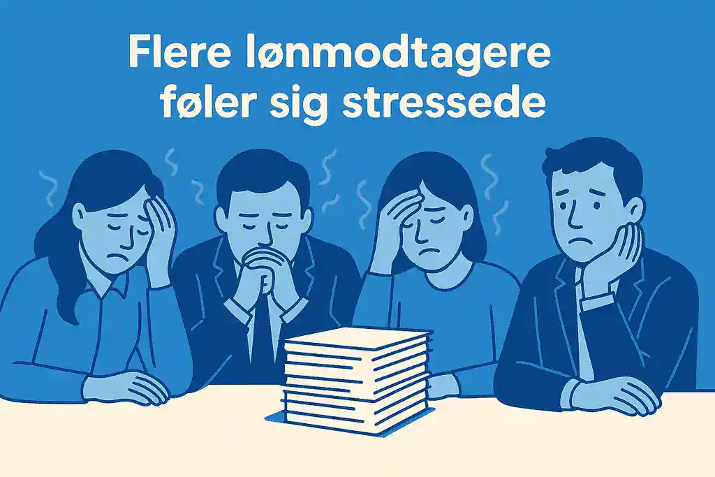 PRESSEMEDDELELSE Flere loenmodtagere foeler sig stressede PRESSEMEDDELELSE - Flere lønmodtagere føler sig stressede